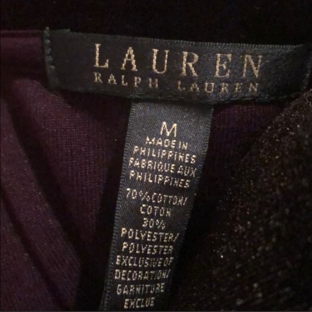 👍sold👍👍Ralph Lauren velvet Active tops - Picture 5 of 6